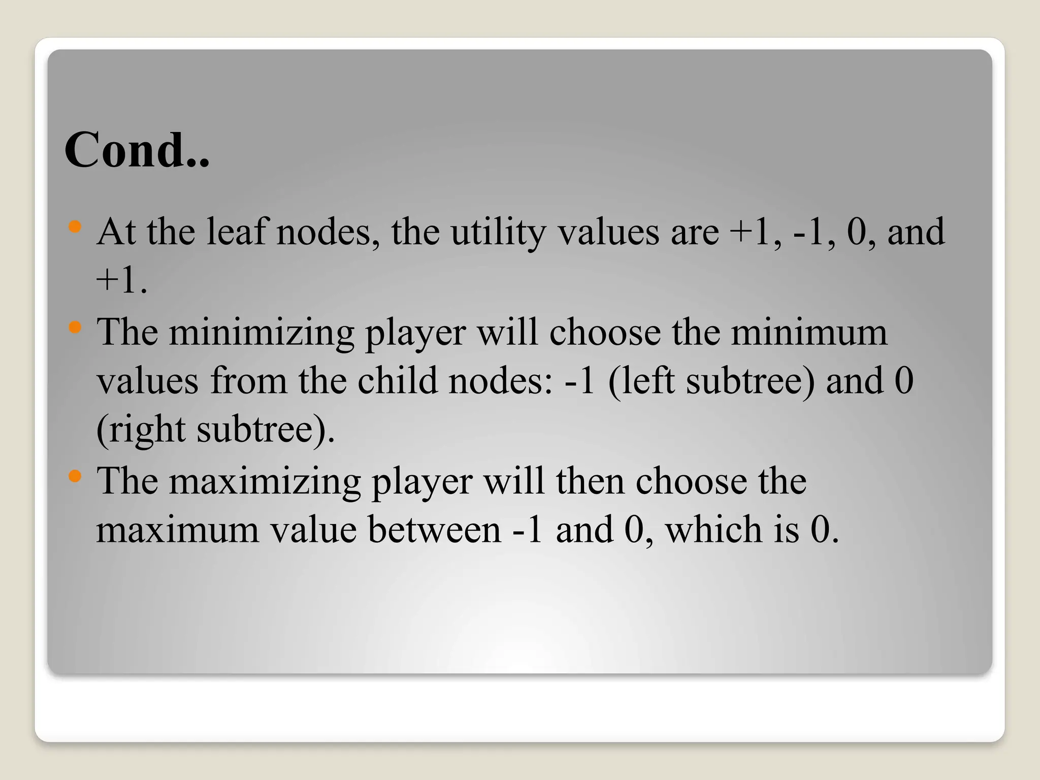 MINMAX ALGORITHM in machine learning.pptx
