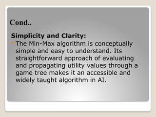 MINMAX ALGORITHM in machine learning.pptx