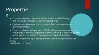 Min Max Algorithm in Artificial Intelligence | PPT