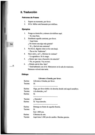 Minna no nihongo i traduccion