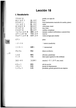 Minna no nihongo i traduccion