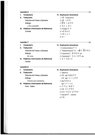 Minna no nihongo i traduccion