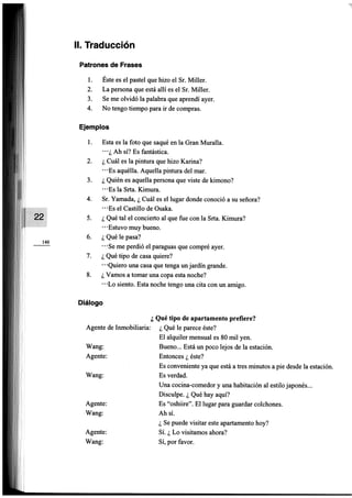 Minna no nihongo i traduccion