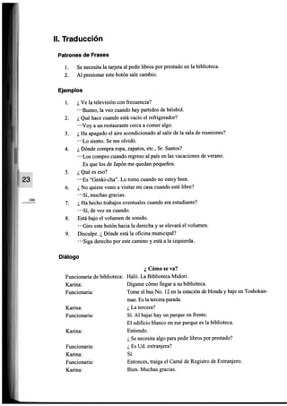 Minna no nihongo i traduccion