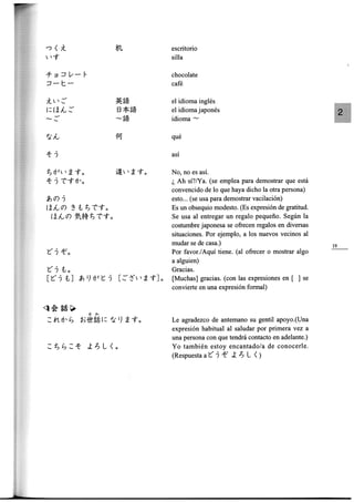 Minna no nihongo i traduccion