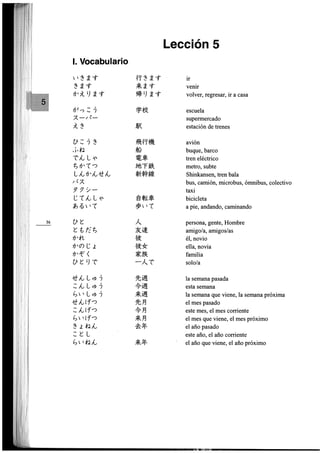 Minna no nihongo i traduccion