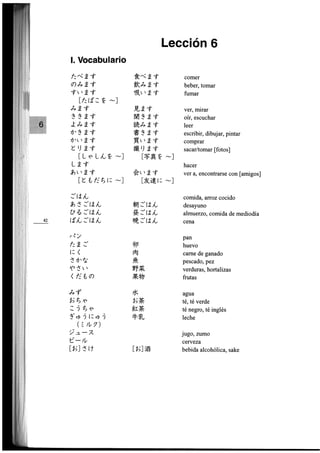 Minna no nihongo i traduccion