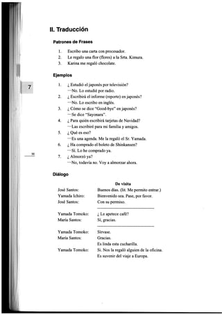 Minna no nihongo i traduccion