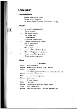 Minna no nihongo i traduccion