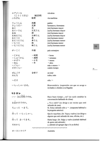 Minna no nihongo i traduccion