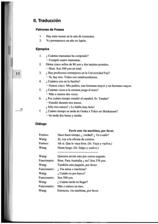 Minna no nihongo i traduccion