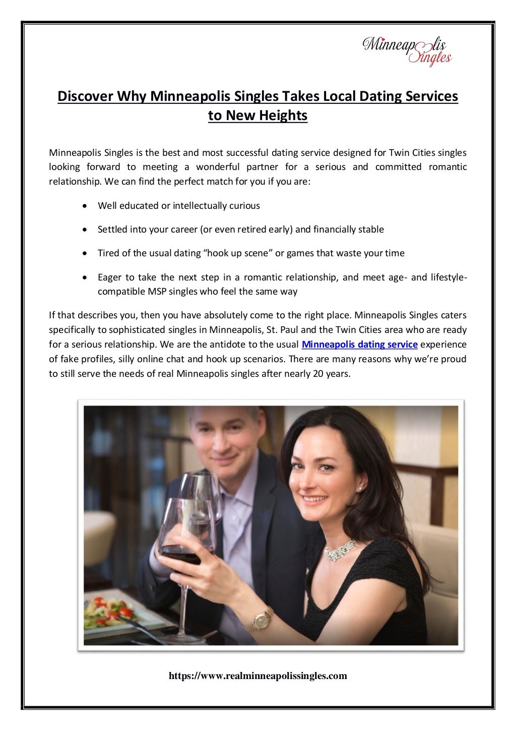 Discover Why Minneapolis Singles Takes Local Dating Services to New H…