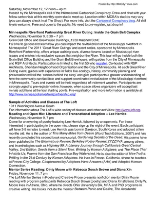 Posted by http://MillCityTimes.com

Saturday, November 12, 12 noon -- 4p m
Hosted by the Minneapolis cell of the Internati...