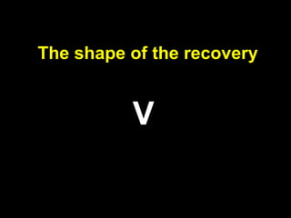 The shape of the recovery
V
 