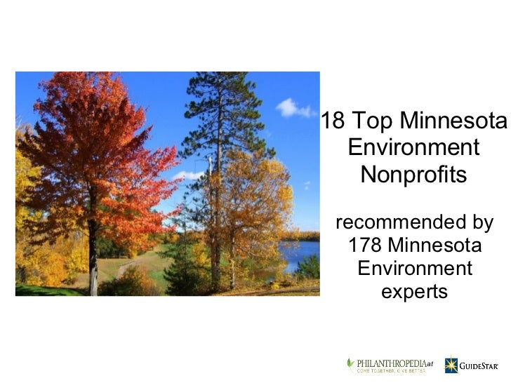 Give to top environmental nonprofits if you live in Minnesota!