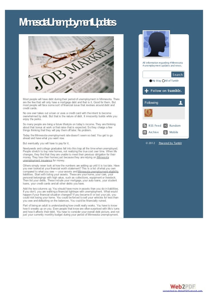 Congress Passes Additional Minnesota Unemployment Insurance for 2012