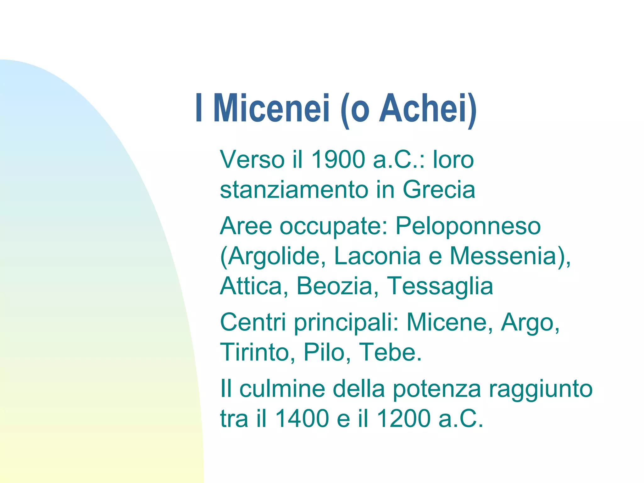 Minoici e micenei | PPT
