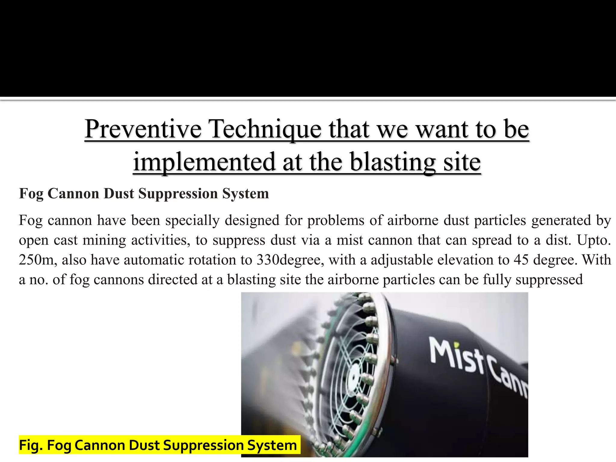 Dust control practices in open cast mining industry. | PPTX