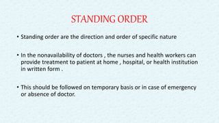 Minor ailments and standing orders | PPT