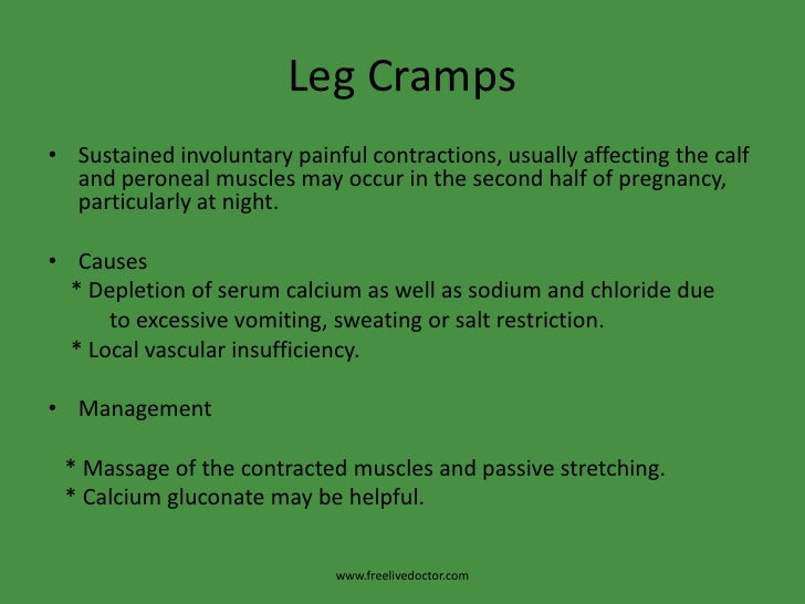 Minor complaints during pregnancy