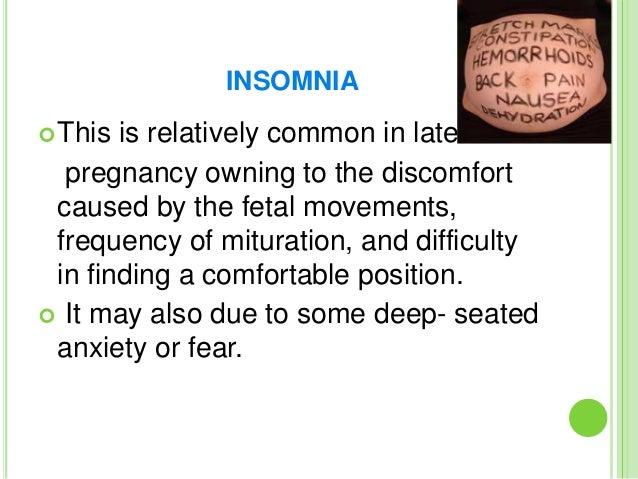 pregnancy insomnia third trimester