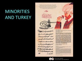 MINORITIES
AND TURKEY

 