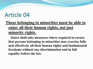 Minority rights social work prevention | PPTX