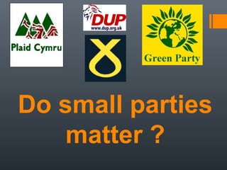 Do small parties
    matter ?
 