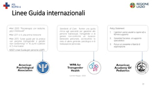 Linee Guida internazionali
29
 