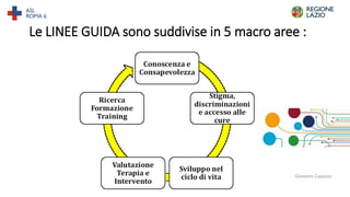 Le LINEE GUIDA sono suddivise in 5 macro aree :
Giovanni Capasso
 