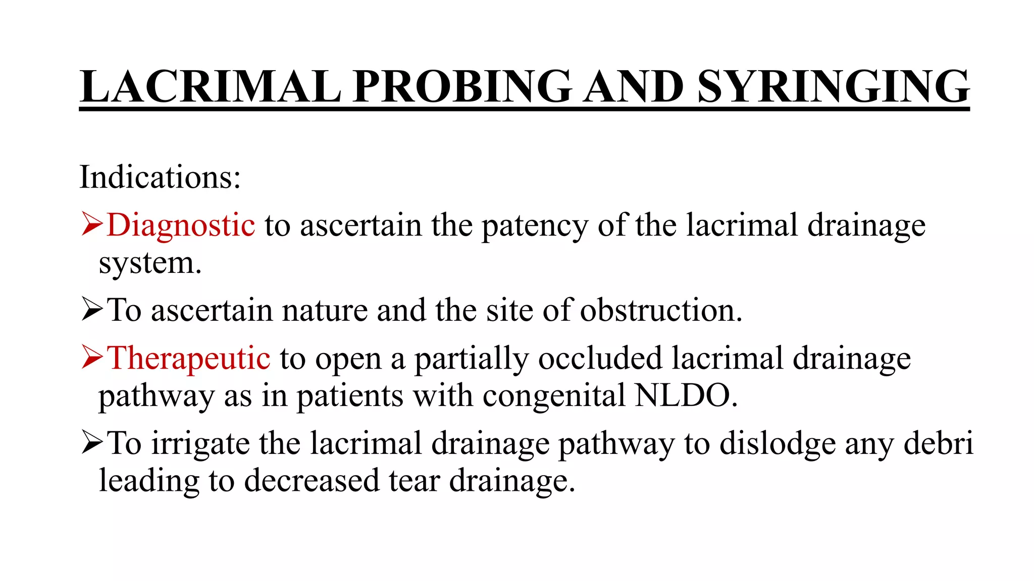 Minor ophthalmic procedures and instruments