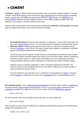 building material Minor project for final year . | DOCX