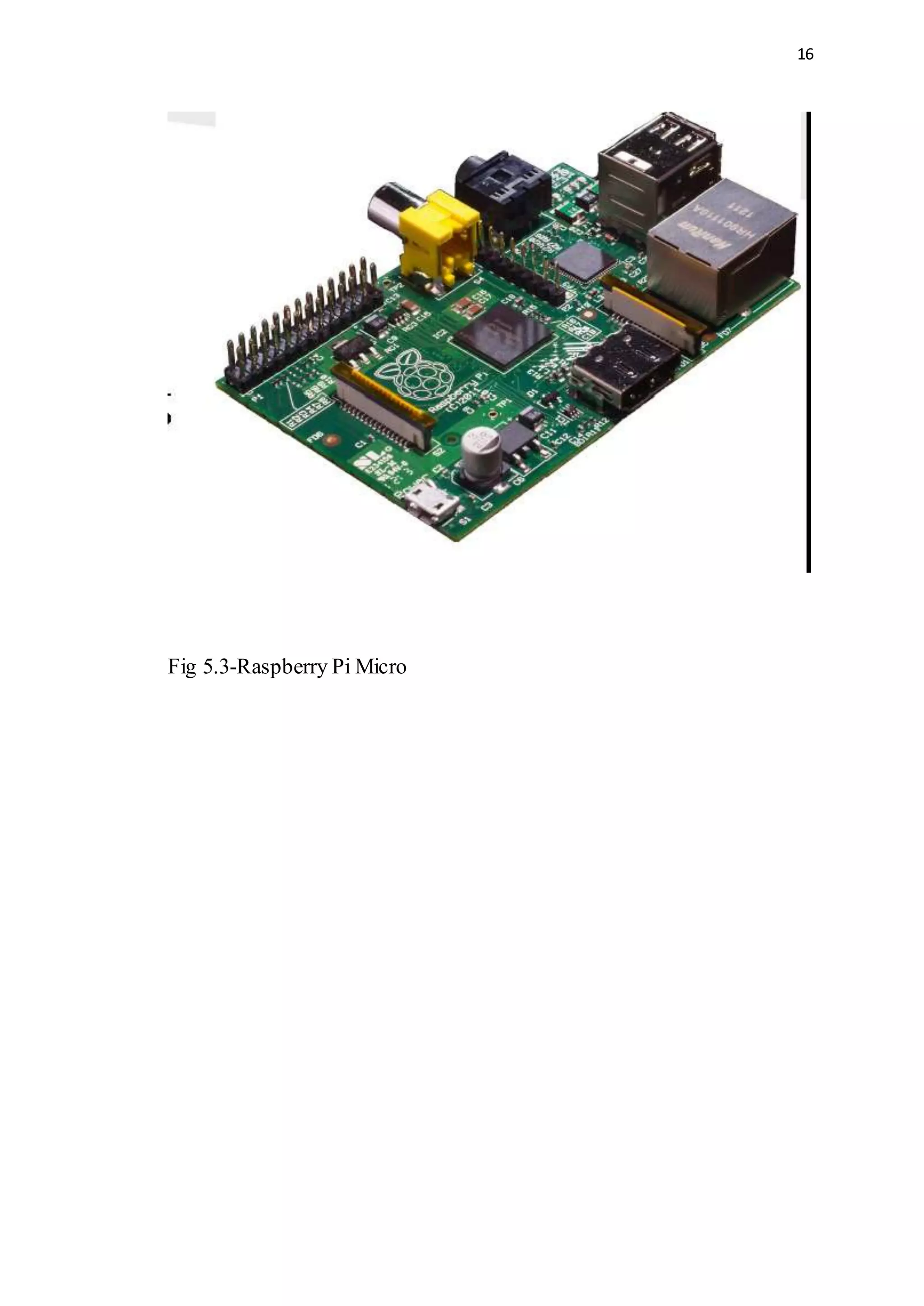 16
Fig 5.3-Raspberry Pi Micro
 