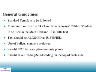 Minor Project-I PPT Format for V sem July-Dec 21 [ME508] Second ...