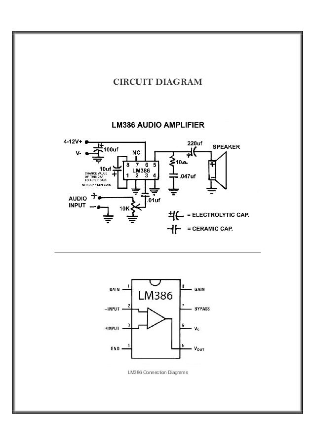 Fabrication Of Low Power Audio Amplifier Using IC LM386