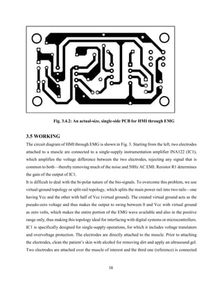 HUMAN MACHINE INTERFACE THROUGH ELECTROMYOGRAPHY MINOR PROJECT FULL ...