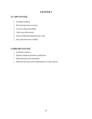 HUMAN MACHINE INTERFACE THROUGH ELECTROMYOGRAPHY MINOR PROJECT FULL ...