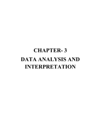 CHAPTER- 3
DATA ANALYSIS AND
 INTERPRETATION
 