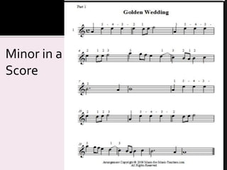 Minor in a 
Score 
 