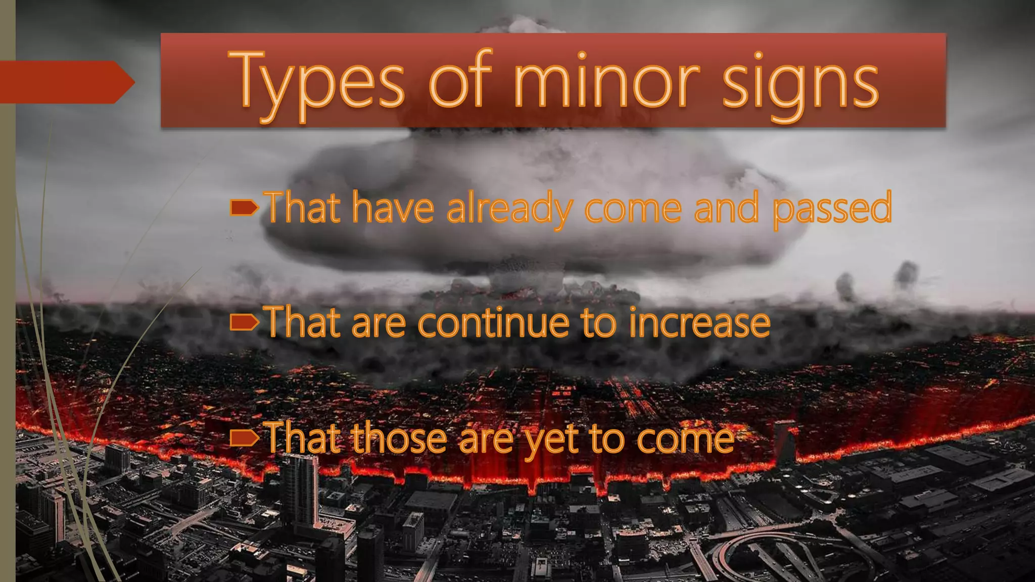 Minor signs of the hour | PPTX