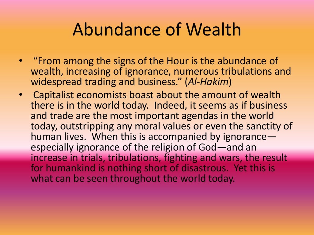 Minor signs of the day of judgment