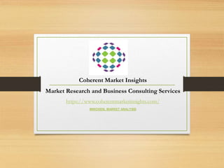 Coherent Market Insights
Market Research and Business Consulting Services
https://www.coherentmarketinsights.com/
MINOXIDIL MARKET ANALYSIS
 