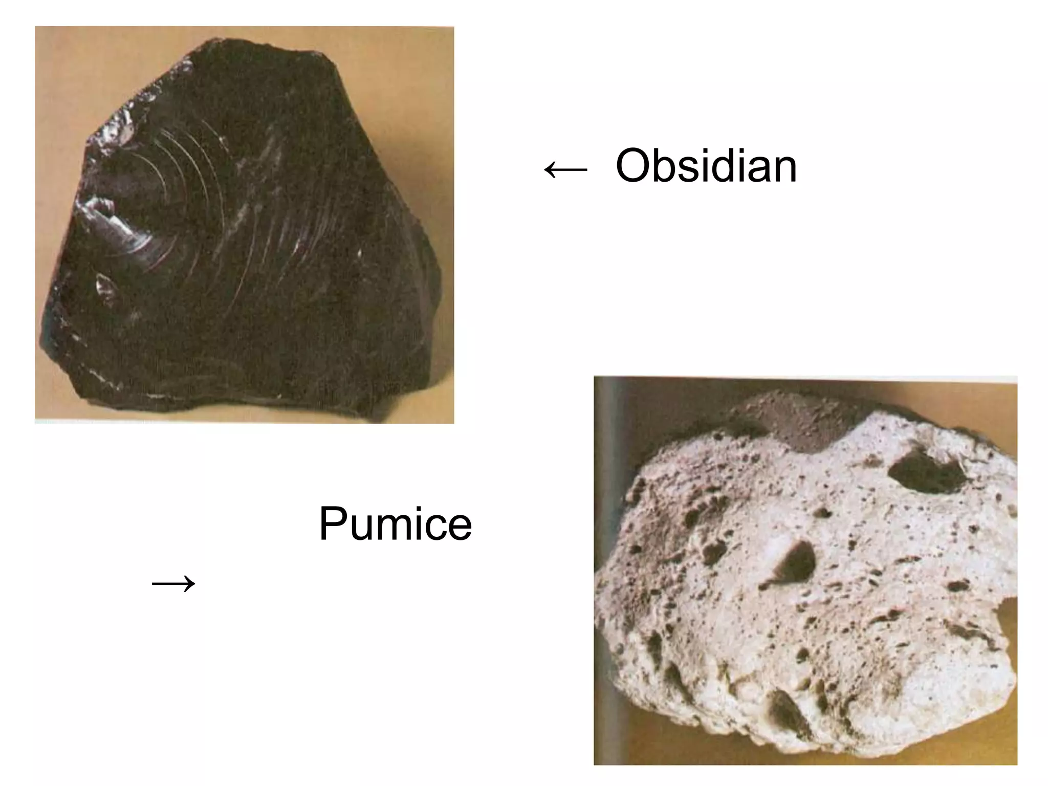   There are two main categories of igneous 	rocks:Intrusive – formed undergroundExtrusive – formed above ground