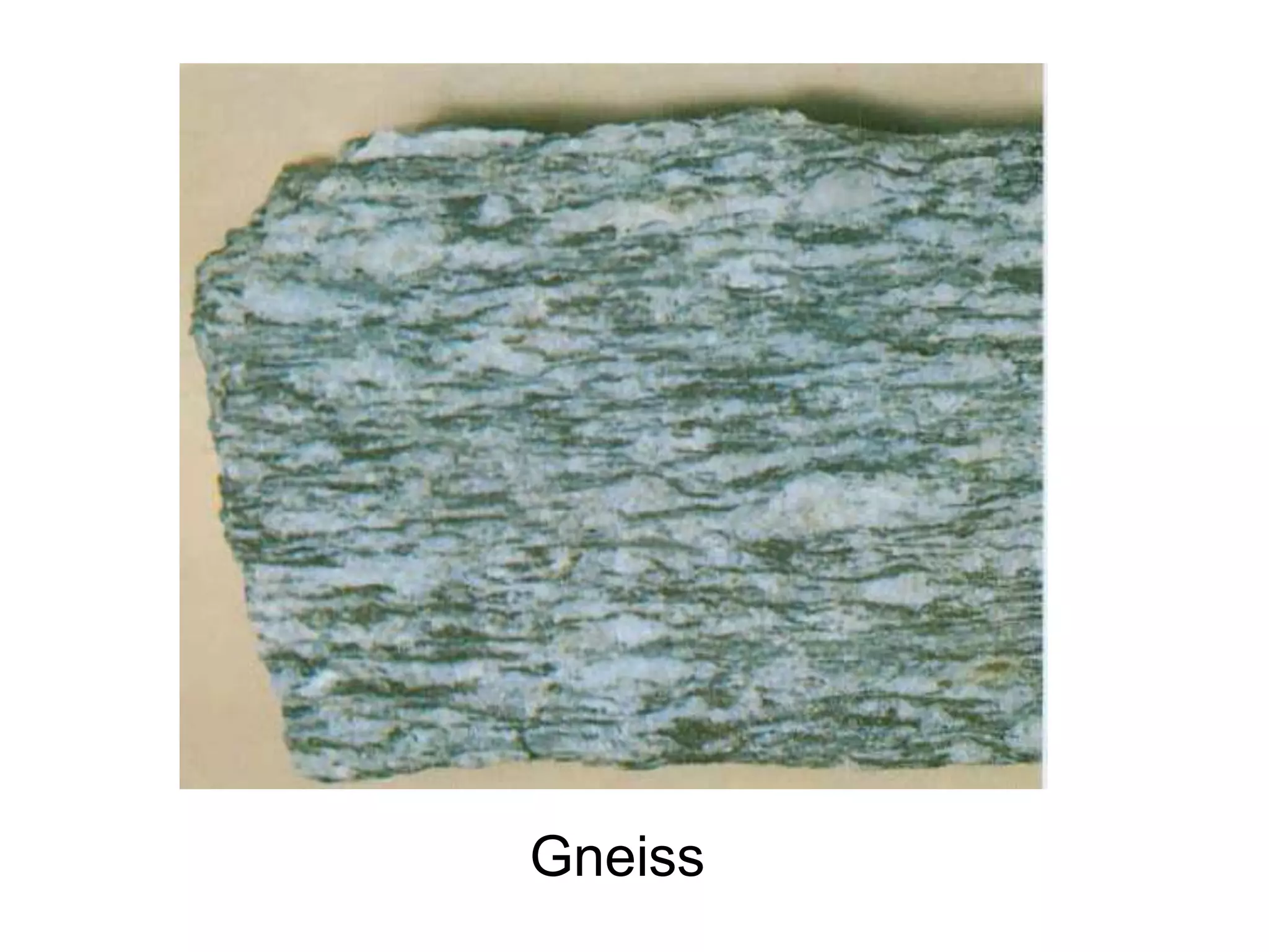 Metamorphic RocksThese rocks are formed by other rocks being buried deep within the earth and subjected to very high temperature and pressure.Common metamorphic rocks include: Marble