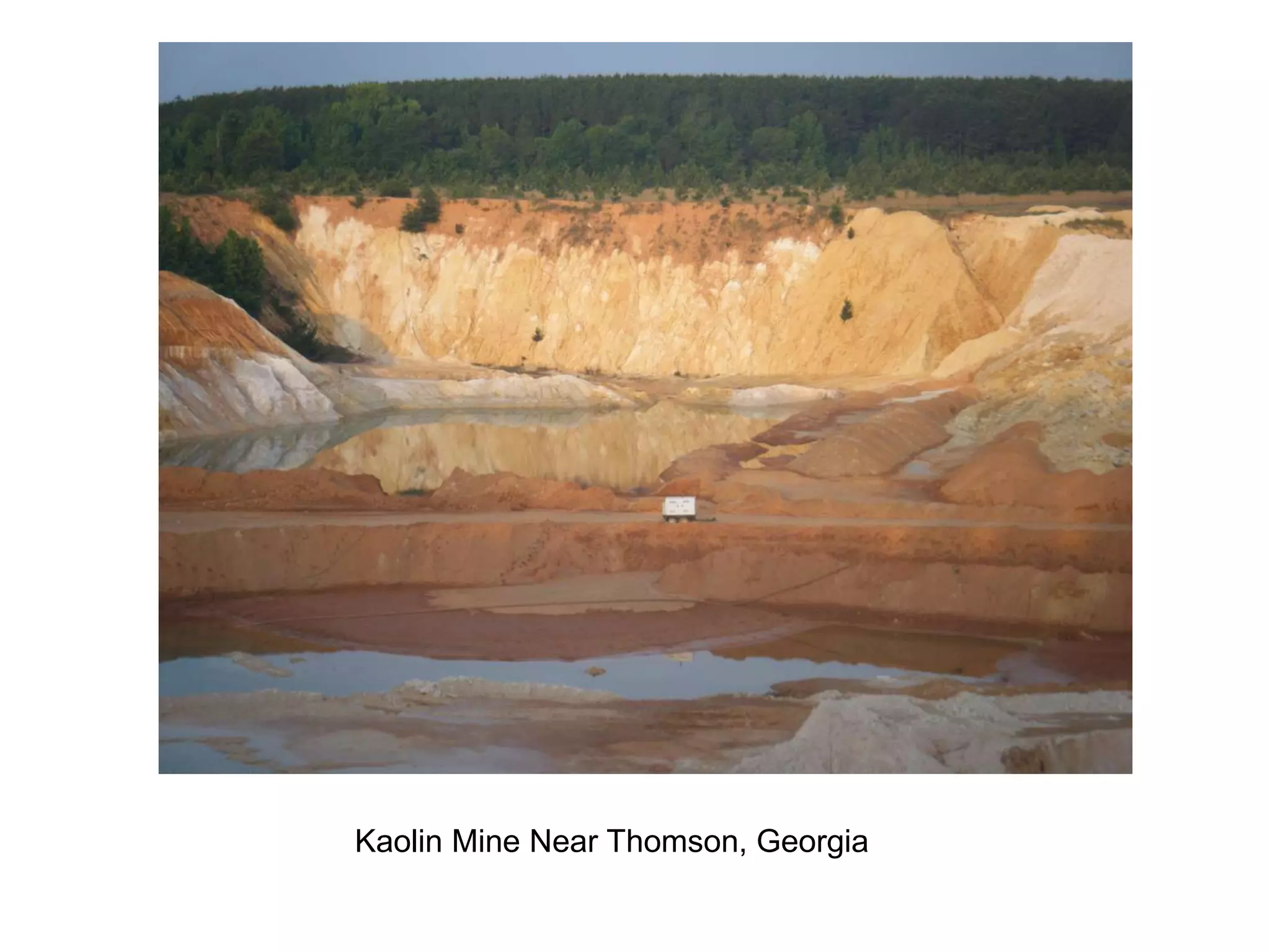           Kaolin Mine Near Thomson, Georgia