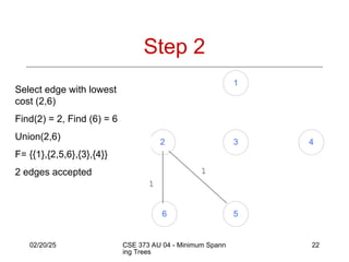 Minimum cost spanning tree for design and analysis | PPT