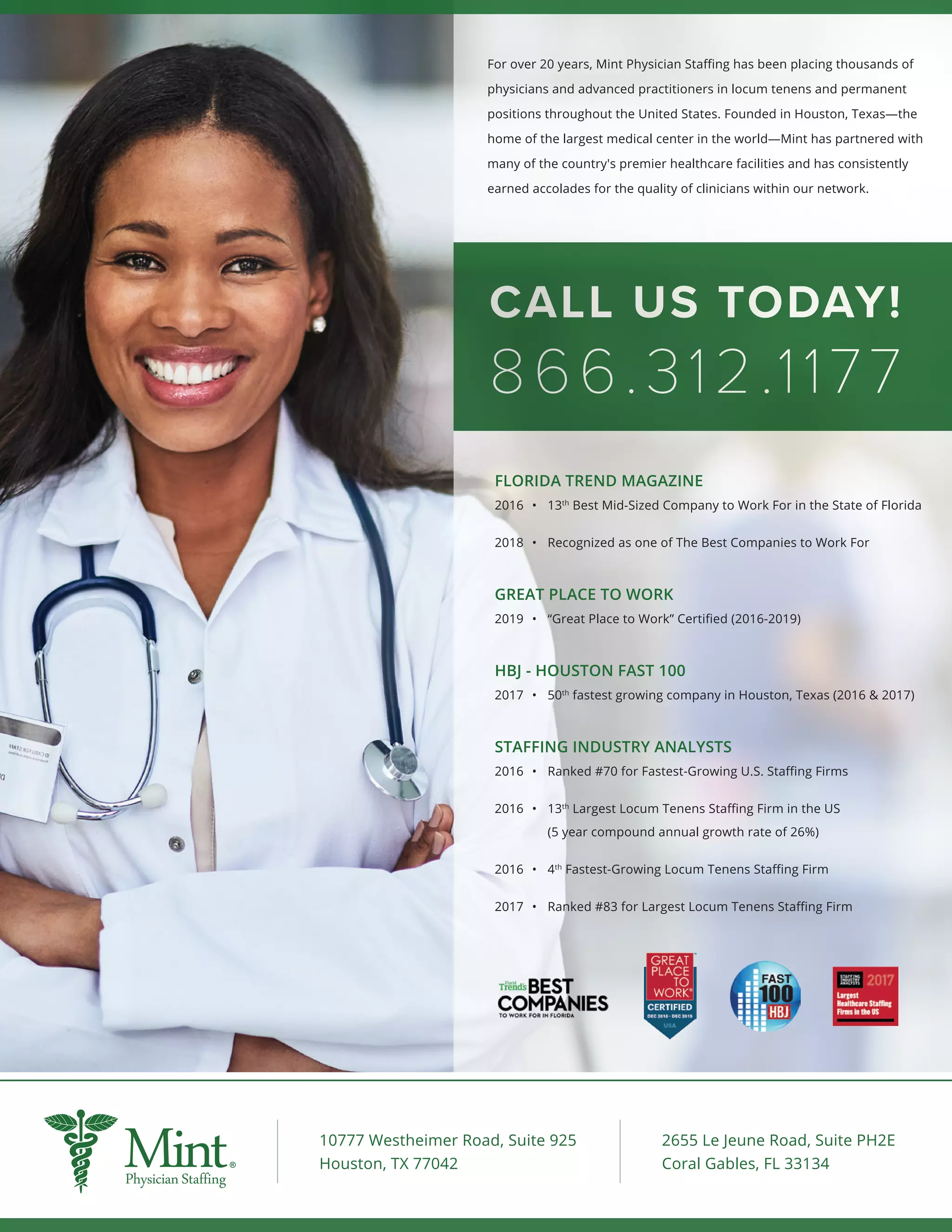 Mint Physician Staffing Brochure PDF