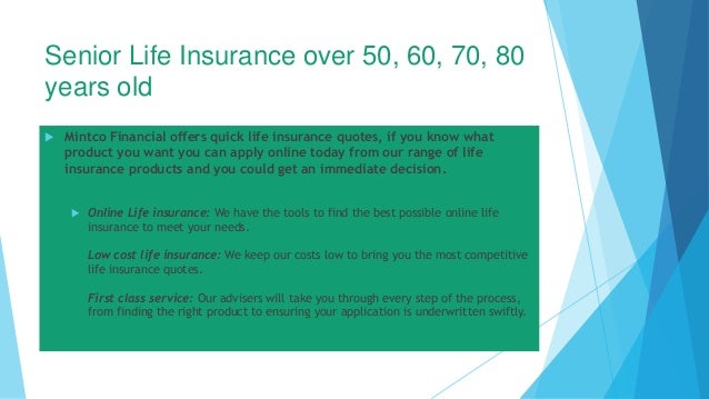 Senior Life Insurance Over 50 60 70 80 Years Old