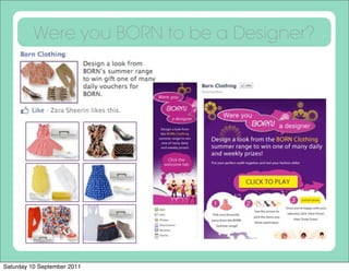 Were you BORN to be a Designer?




Saturday 10 September 2011
 