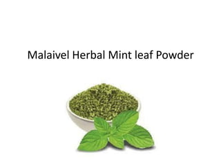 Malaivel Herbal Mint leaf Powder
 